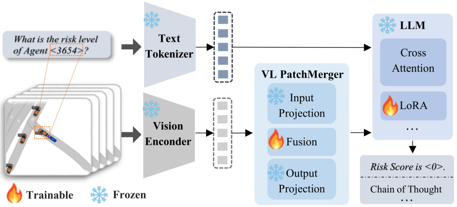 NuRisk VLM Agent Fine-tuning Architecture